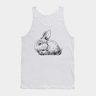 Line drawing - rabbit Tank Top